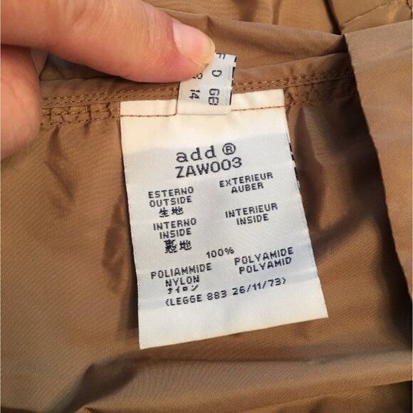 Add Womens Brown Belted Trench Coat Water-Resistant Nylon Blend - Picture 13 of 14